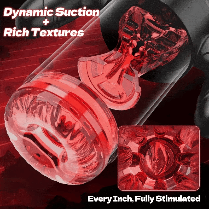 XS5 Male Stroker Thrusting Rotating Sucking with Detachable Handle