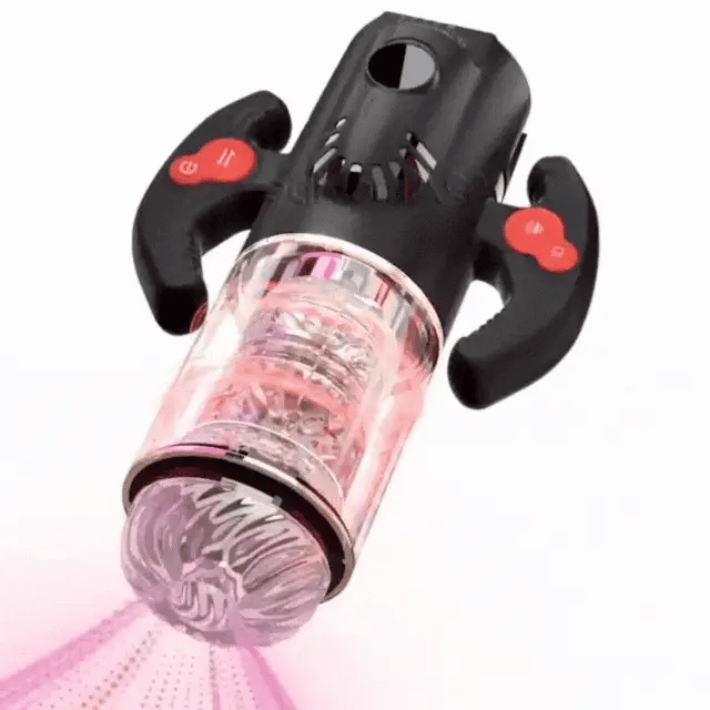 XR1 Male Masturbator 9 Thrusting Rotating Sucking Handle Control