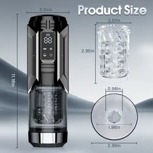 XT20 Male Stroker 7 Sucking Vibrating Thrusting Rotating 100% Waterproof