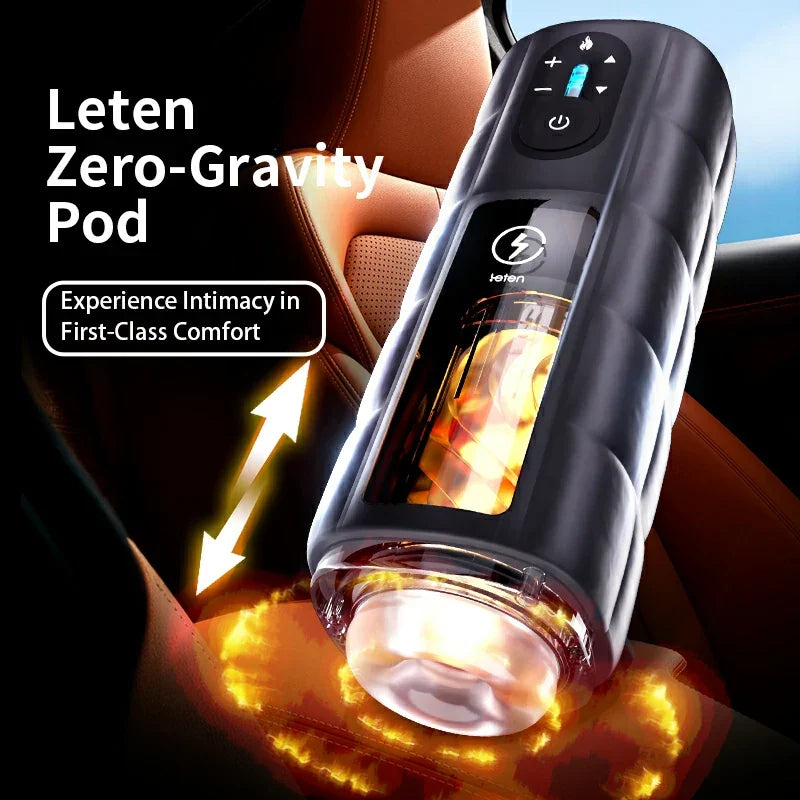 XT8 Pro Luxury Vibrating Stroker 10 Thrusting 6 Gears Speed 360° Heating