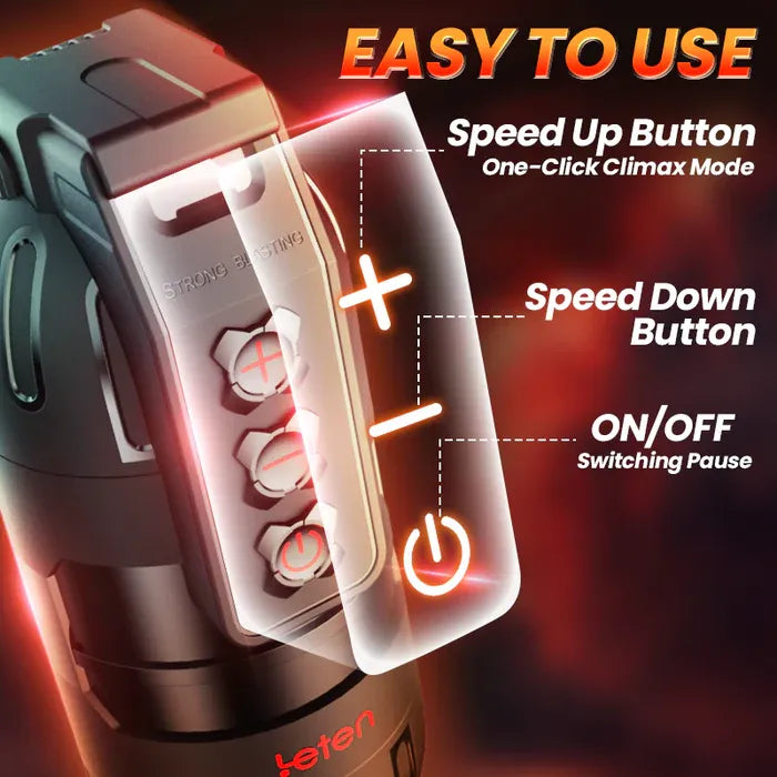 XV3 Portable Realistic Masturbator 10 Vibration App-Controlled Voice Interaction