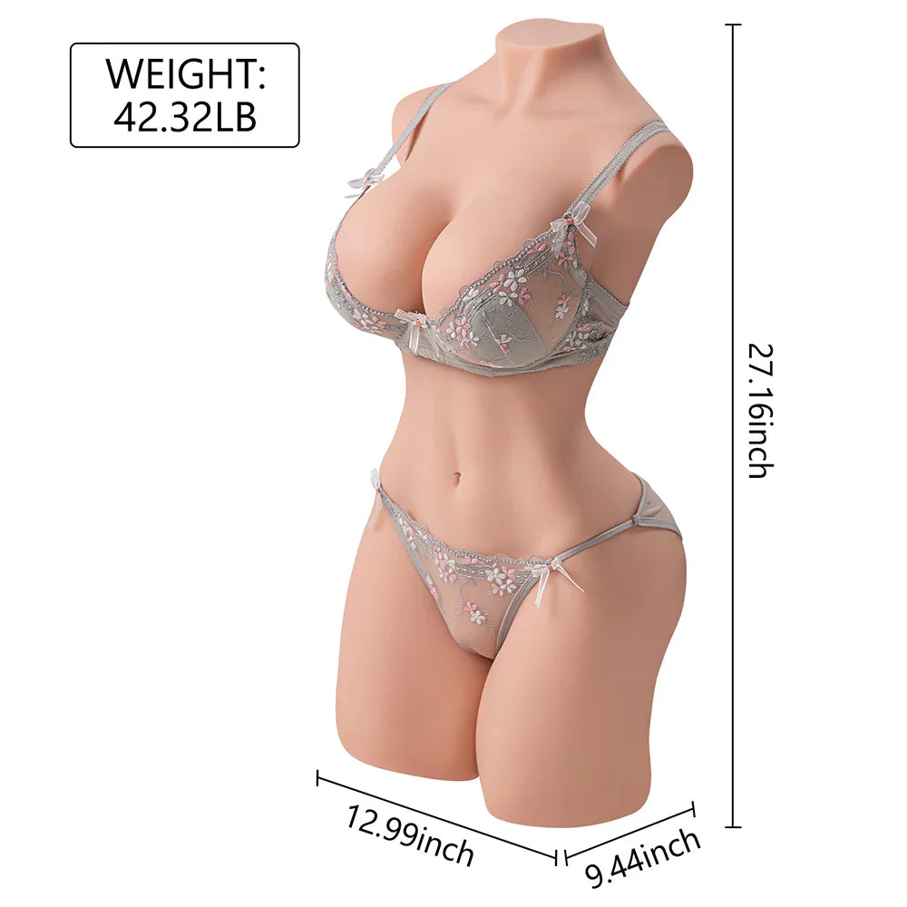 Carmen: 19,2 kg grote borsten volledige torso sekspop