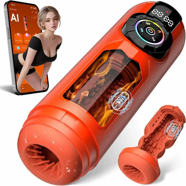 XT12: Male Stroker Thrusting Sucking Vibrating Heating & App Control