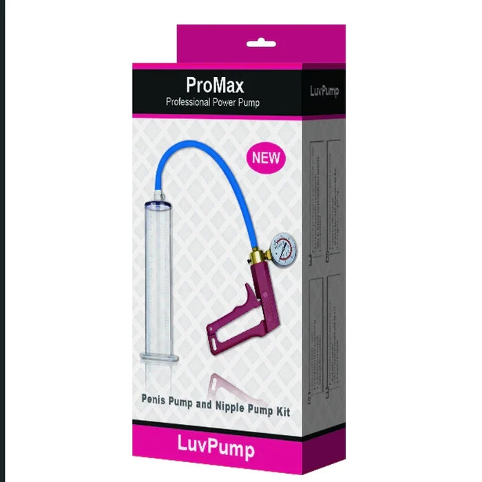 ProMax Manual Penis Pump with Squeeze-Lever Bar & Gauge