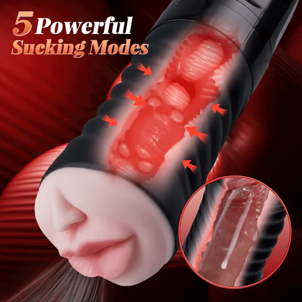 XV5 Masturbator 5 Suction Vibration Wireless Remote Control
