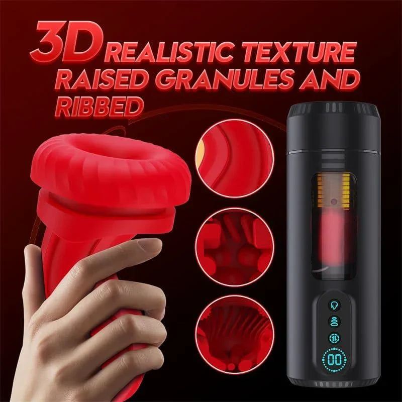 XS6 Pro Heated Automatic Masturbator 9 Thrusting Sucking & Vibrating