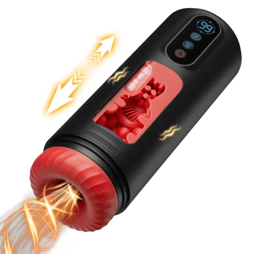 XS6 Pro Heated Automatic Masturbator 9 Thrusting Sucking & Vibrating