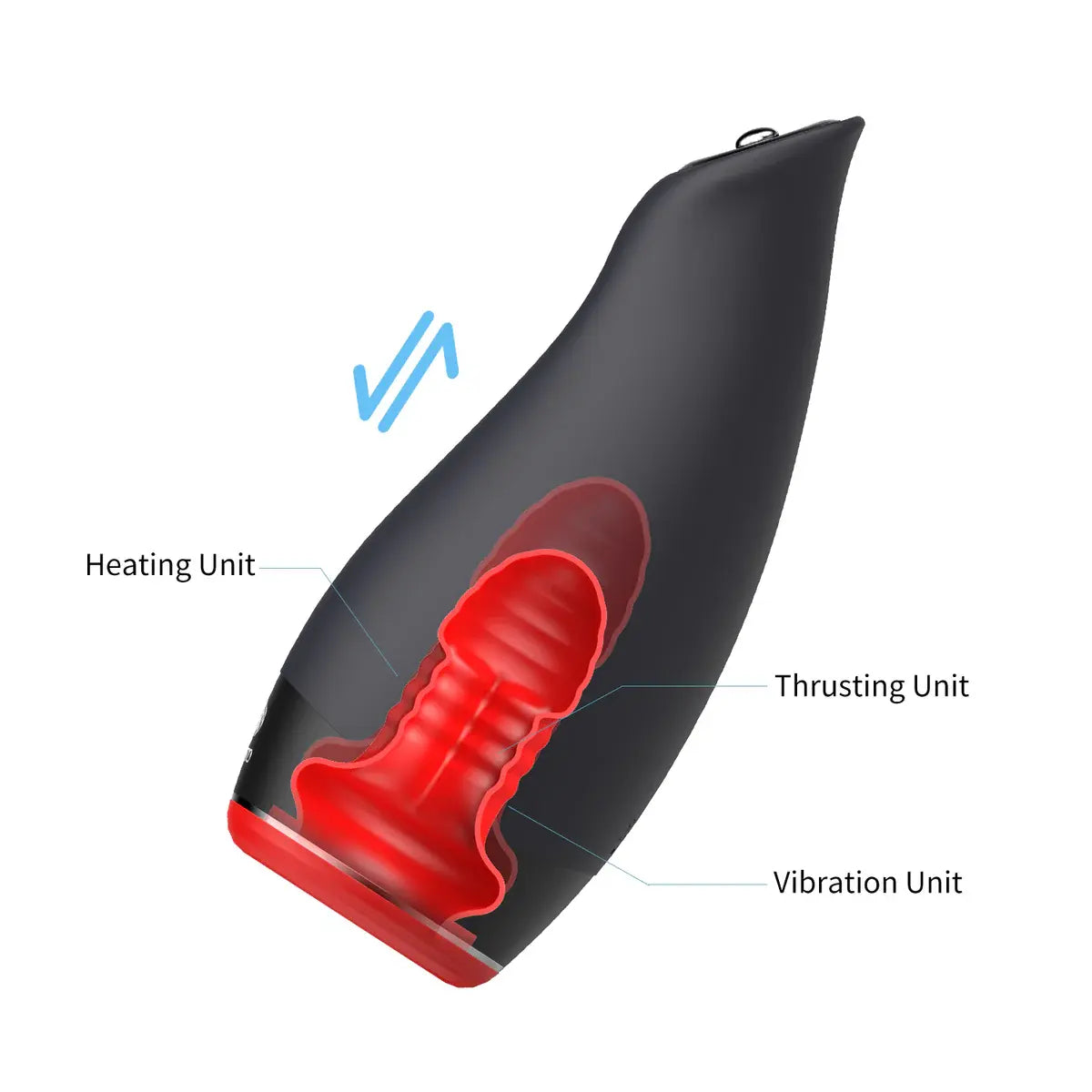 XV9 Instant Heat Blowjob Machine Thrusting Vibrating Waterproof & Joystick Control
