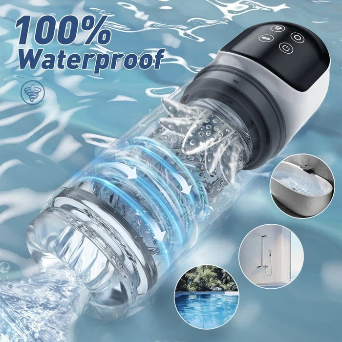 XR3 Plus  2 In 1 Blowjob Machine Dual Stimualtion Water Vacuum Pump