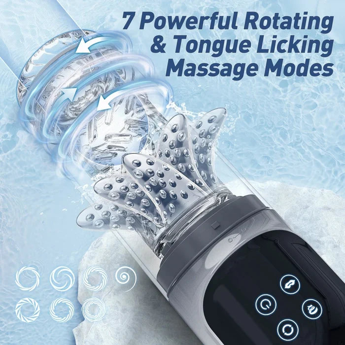 XR3 Plus  2 In 1 Blowjob Machine Dual Stimualtion Water Vacuum Pump