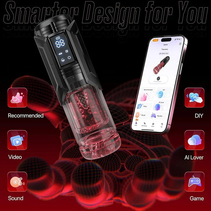 XT20 Pro Waterproof Blwojob Machine Thrusting Rotating Sucting App Control