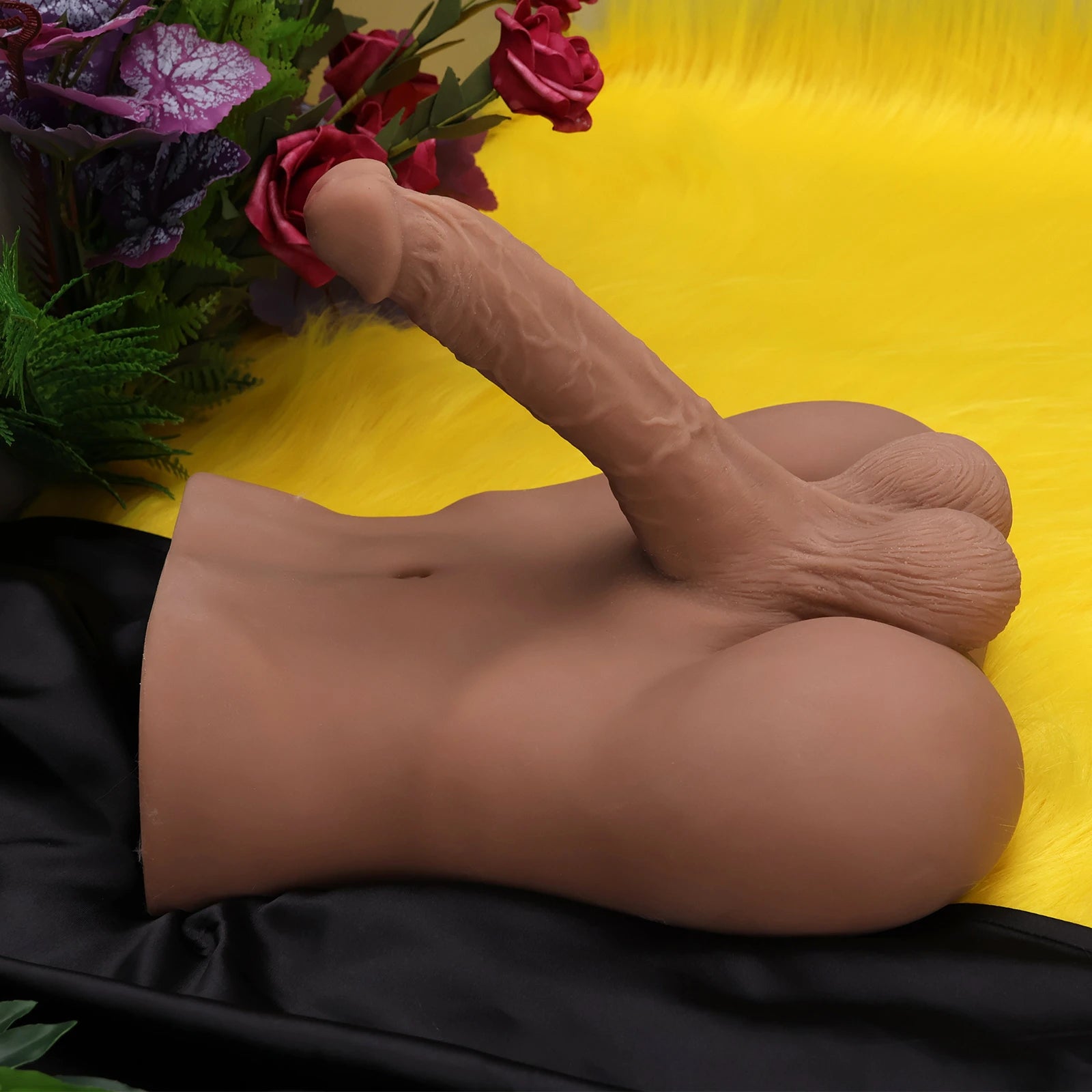 Jesse: Bruine Mannelijke Torso (3,6 kg) met 18 cm Grote Realistische Functie