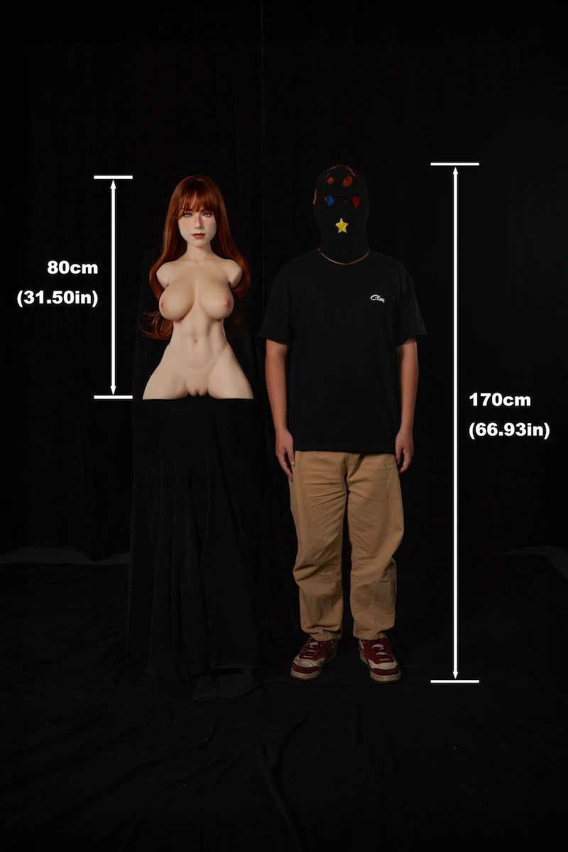 Maia: 14,5 kg, F-cup, Ultralichte Siliconen Sekspop Torso