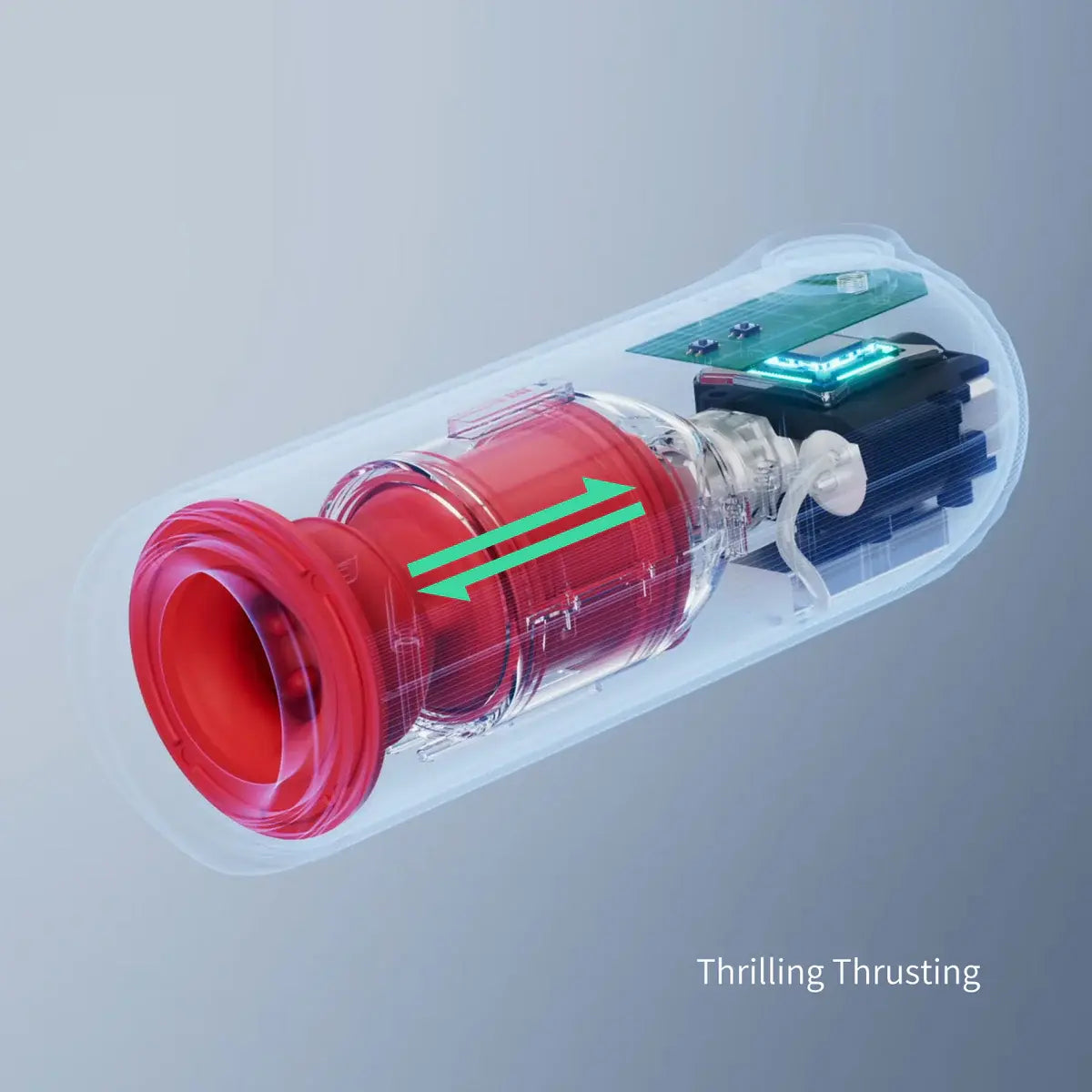 XT9 Shower Stroker with Thrusting Vibrating & 360° Adjustable Contraction