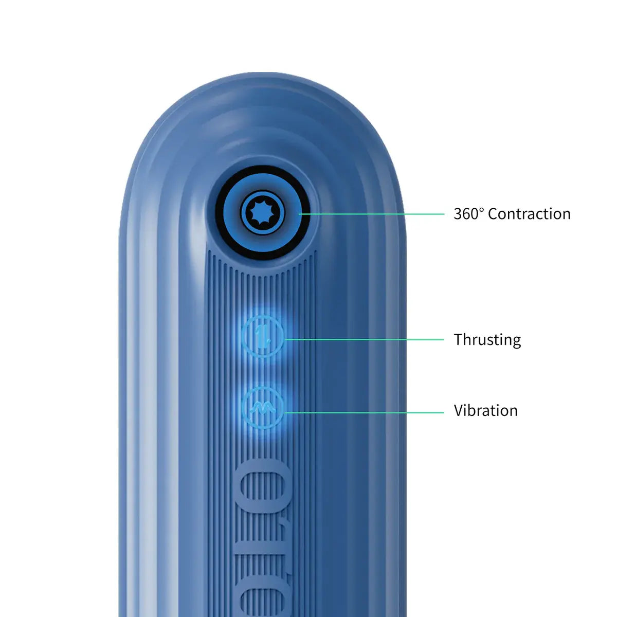 XT9 Shower Stroker with Thrusting Vibrating & 360° Adjustable Contraction