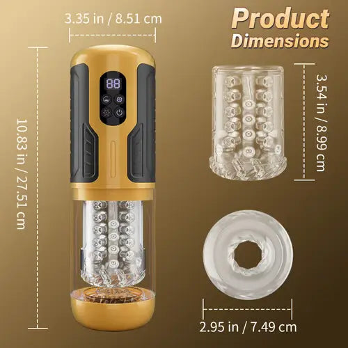 XR15 Male Masturbator Thrusting Rotating Licking Vibrating One-Key Burst
