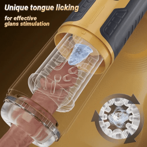 XR15 Male Masturbator Thrusting Rotating Licking Vibrating One-Key Burst