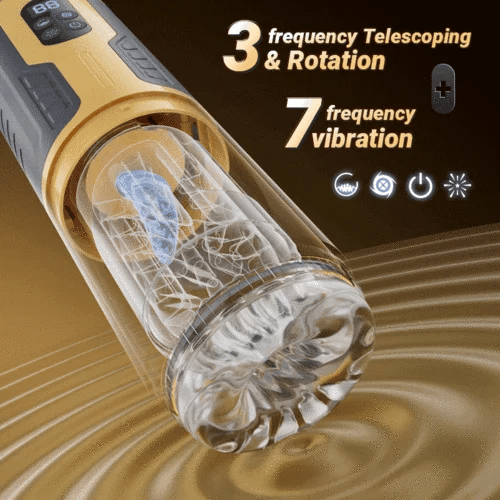 XR15 Male Masturbator Thrusting Rotating Licking Vibrating One-Key Burst