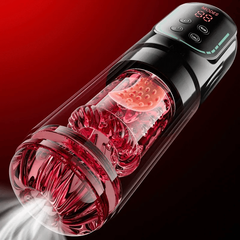 XR4 Pro App & Waterproof Masturbator Sucking Rotating Thrusting Vibrating