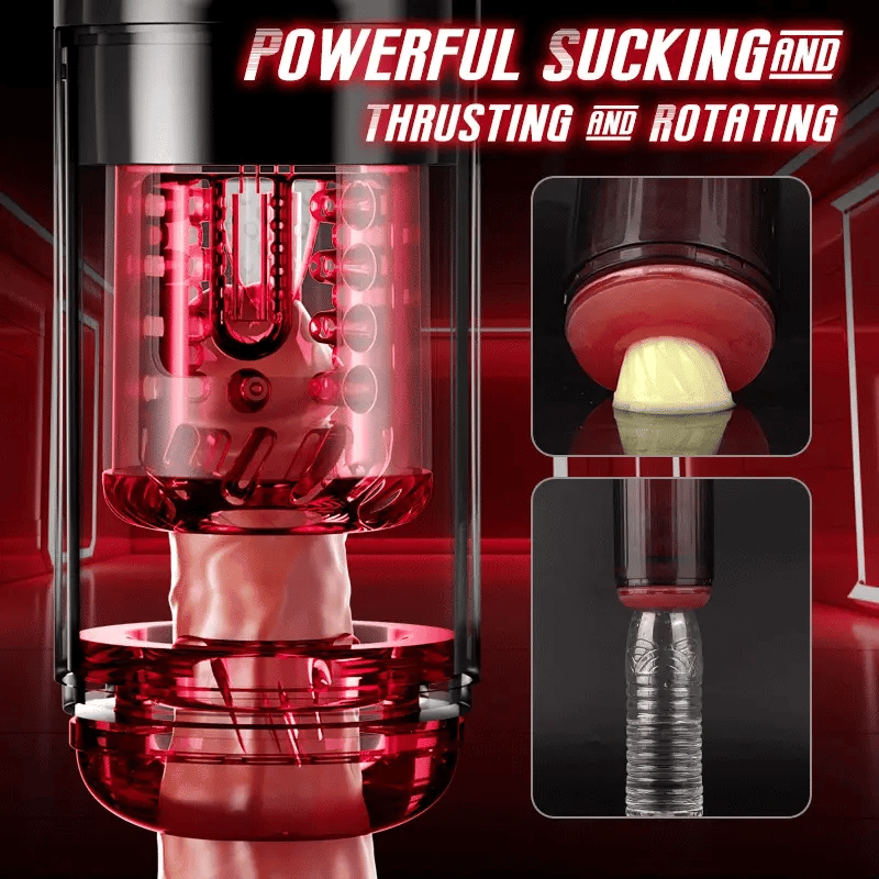XR4 Pro App & Waterproof Masturbator Sucking Rotating Thrusting Vibrating