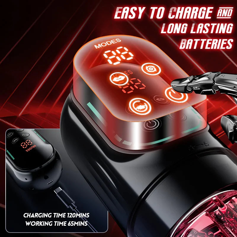 XR4 Pro App & Waterproof Masturbator Sucking Rotating Thrusting Vibrating