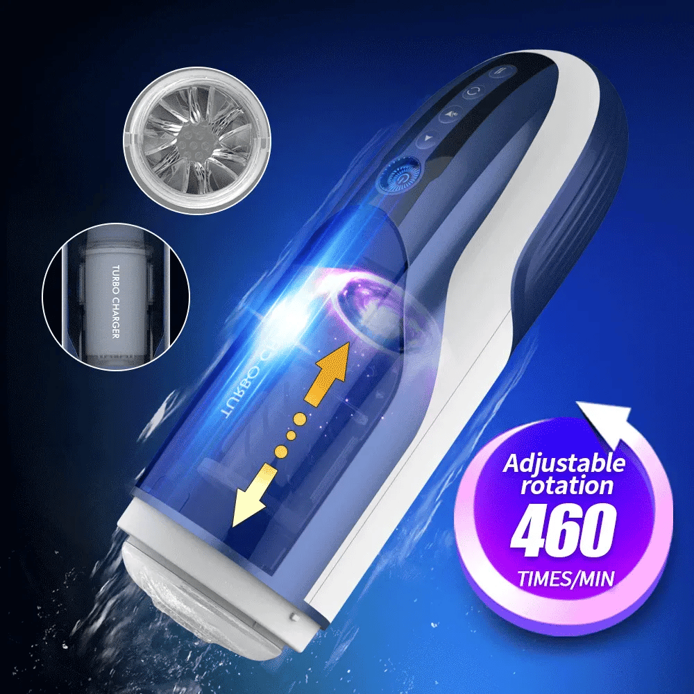 XR9 Blowjob Machine 10 Thrusting Rotating 460 RPM Sexy Moans