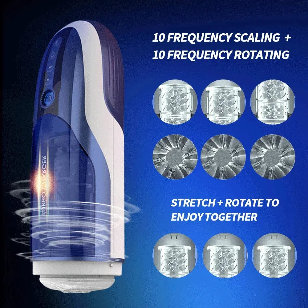 XR9 Blowjob Machine 10 Thrusting Rotating 460 RPM Sexy Moans