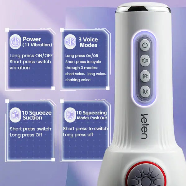 XS4 High-end Male Masturbator 3D Realistic Electric Pocket Pussy
