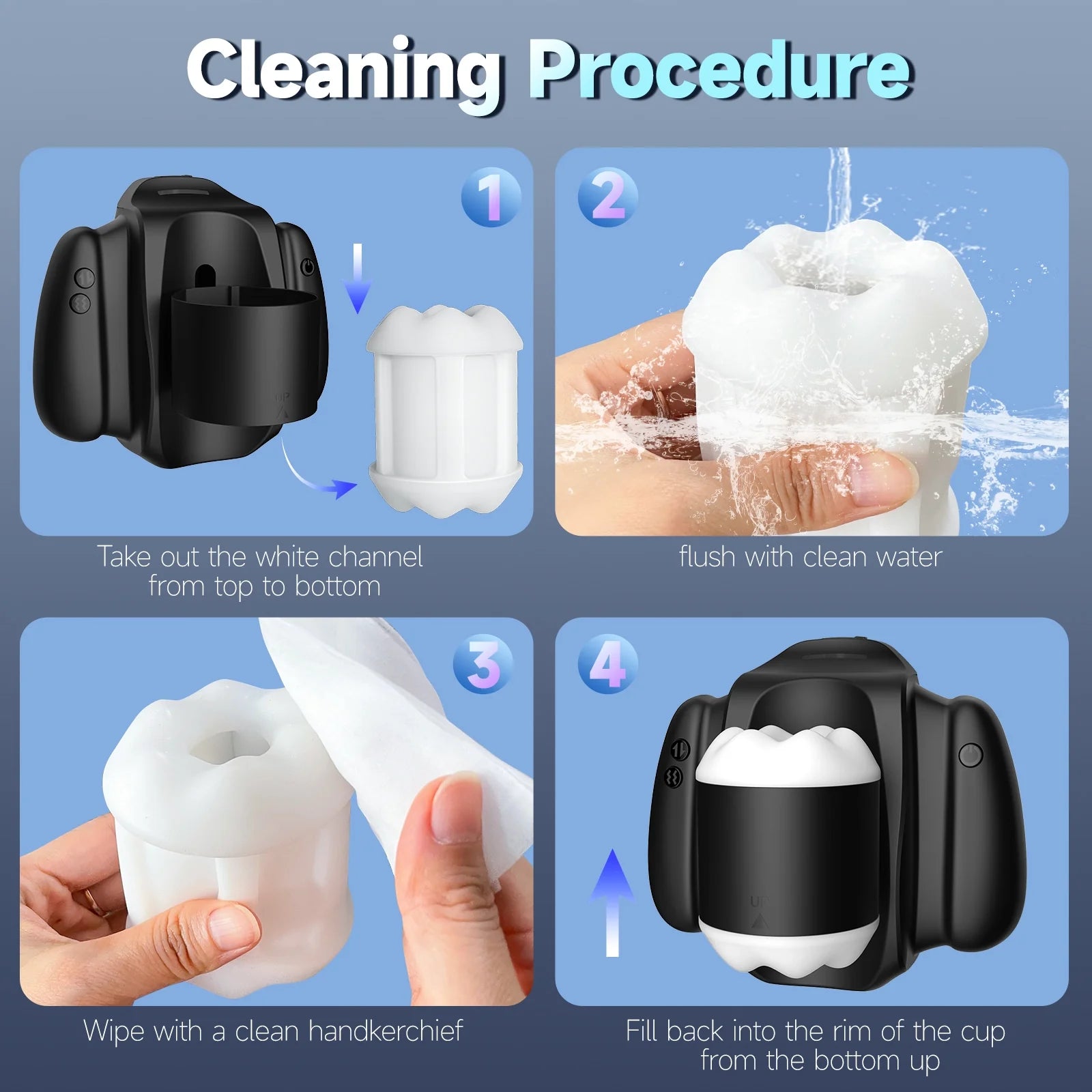 XT19 Mini Male Stroker 9 Vibrating 3 Thrusting with App Control