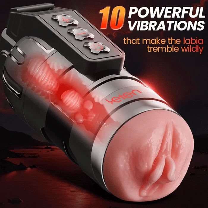 XV3 Portable Realistic Masturbator 10 Vibration App-Controlled Voice Interaction