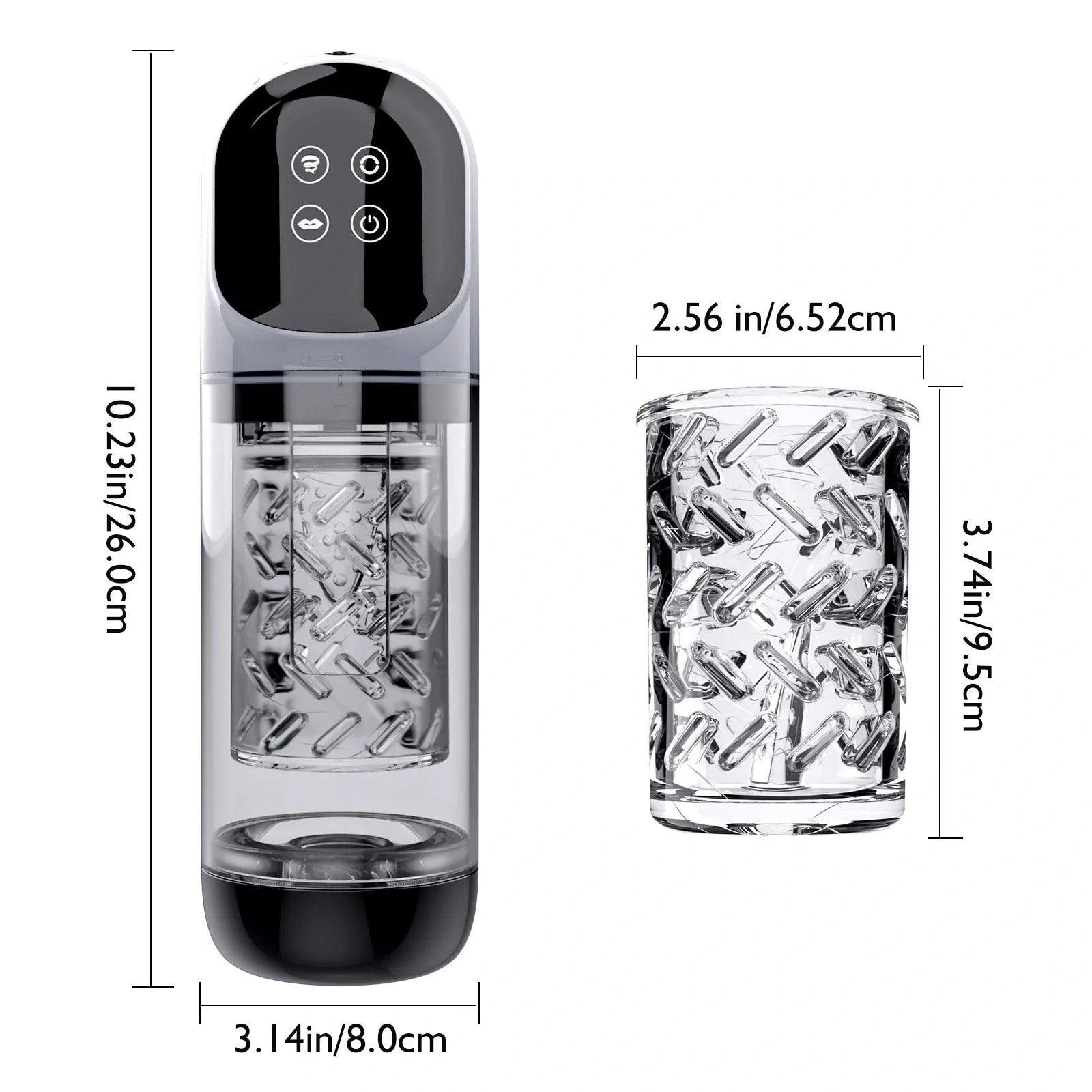 XR3 Plus  2 In 1 Blowjob Machine Dual Stimualtion Water Vacuum Pump