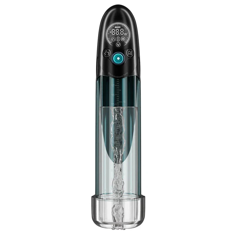 Bathfun Pro AI Hydro Penis Pump with Digital Display & Dual-Mode Suction