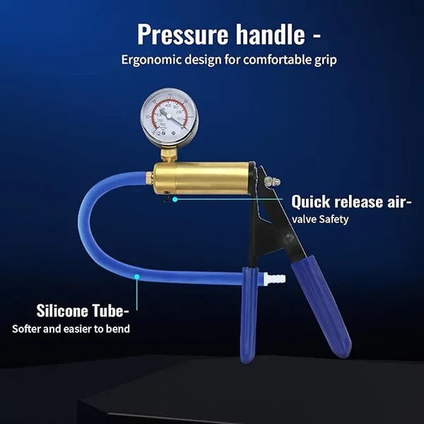 LuxaMax Elite Brass Scissor-Grip Luxury Manual Penis Pump