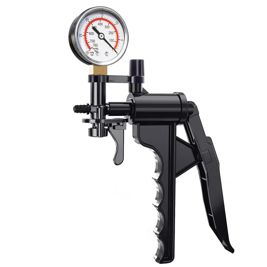 OptiMax Pistol-Grip Manual Penis Pump with Quick-Disconnect Valve