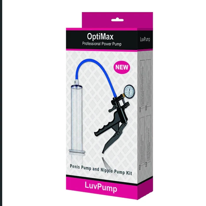 OptiMax Pistol-Grip Manual Penis Pump with Quick-Disconnect Valve