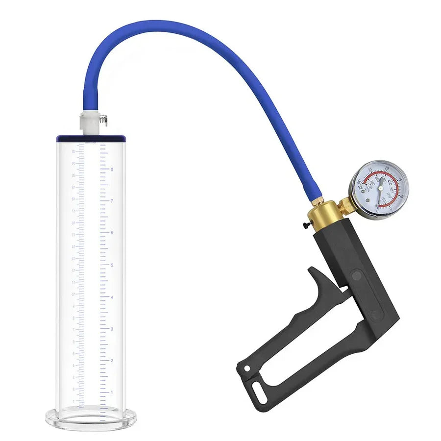 ProMax Manual Penis Pump with Squeeze-Lever Bar & Gauge