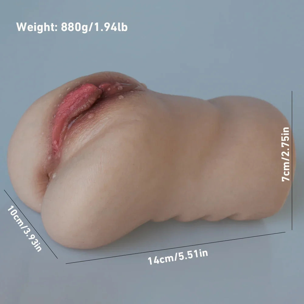 Eva: 880g hyper realistische siliconen pocket pussy