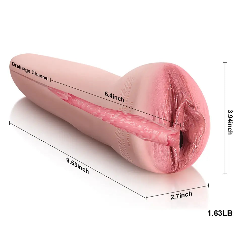 Luxe: 740g realistische siliconen vagina