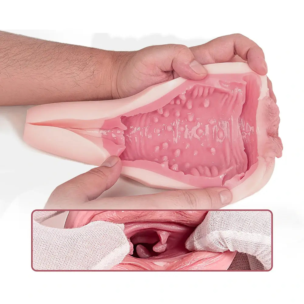 Luxe: 740g realistische siliconen vagina
